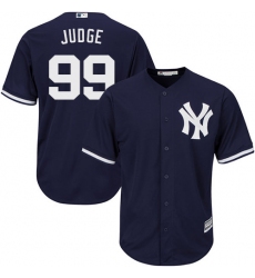 Youth Majestic New York Yankees #99 Aaron Judge Replica Navy Blue Alternate MLB Jersey