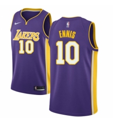 Youth Nike Los Angeles Lakers #10 Tyler Ennis Authentic Purple NBA Jersey - Icon Edition