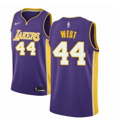 Youth Nike Los Angeles Lakers #44 Jerry West Authentic Purple NBA Jersey - Icon Edition