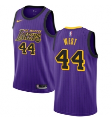 Youth Nike Los Angeles Lakers #44 Jerry West Swingman Purple NBA Jersey - City Edition
