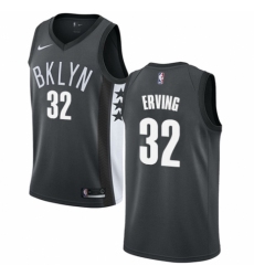 Youth Nike Brooklyn Nets #32 Julius Erving Authentic Gray NBA Jersey Statement Edition