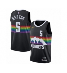 Women's Denver Nuggets #5 Will Barton Swingman Black Basketball Jersey - 2019 20 City Edition