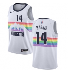 Youth Nike Denver Nuggets #14 Gary Harris Swingman White NBA Jersey - City Edition