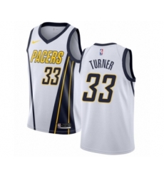 Youth Nike Indiana Pacers #33 Myles Turner White Swingman Jersey - Earned Edition