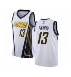 Women's Nike Indiana Pacers #13 Paul George White Swingman Jersey - Earned Edition