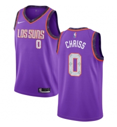 Men's Nike Phoenix Suns #0 Marquese Chriss Swingman Purple NBA Jersey - 2018 19 City Edition