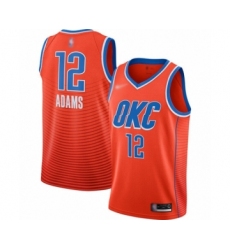 Youth Oklahoma City Thunder #12 Steven Adams Swingman Orange Finished Basketball Jersey - Statement Edition