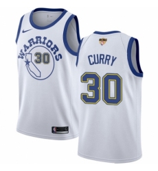 Women's Nike Golden State Warriors #30 Stephen Curry Swingman White Hardwood Classics 2018 NBA Finals Bound NBA Jersey