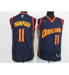 Men's Golden State Warriors #11 Klay Thompson Nike Navy Swingman Player Jersey
