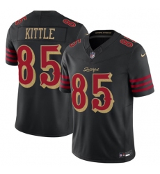 Men's San Francisco 49ers #85 George kittle Black 2025 F.U.S.E. “Rivalries” Vapor Limited Football Stitched Jersey