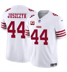 Men's San Francisco 49ers #44 Kyle Juszczyk White 2025 F.U.S.E. With 2-Star C Vapor Untouchable Limited Stitched Football Jersey
