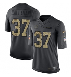 Youth Nike Chicago Bears #37 Bryce Callahan Limited Black 2016 Salute to Service NFL Jersey
