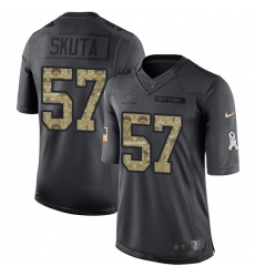 Men's Nike Chicago Bears #57 Dan Skuta Limited Black 2016 Salute to Service NFL Jersey