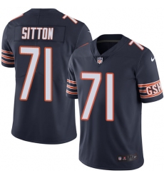 Men's Nike Chicago Bears #71 Josh Sitton Navy Blue Team Color Vapor Untouchable Limited Player NFL Jersey