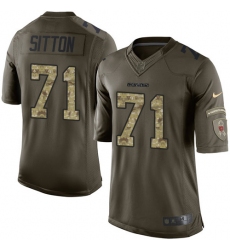 Youth Nike Chicago Bears #71 Josh Sitton Elite Green Salute to Service NFL Jersey