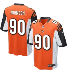Men's Nike Cincinnati Bengals #90 Michael Johnson Game Orange Alternate NFL Jersey