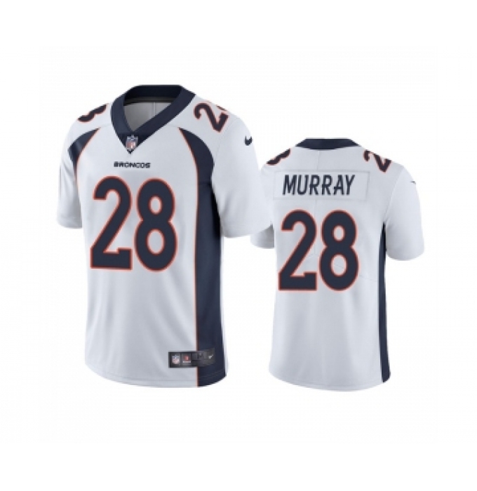 Men's Denver Broncos #28 Latavius Murray White Vapor Untouchable Stitched Jersey