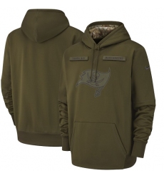 Men's Tampa Bay Buccaneers Nike Olive Salute to Service Sideline Therma Performance Pullover Hoodie