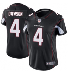 Women's Nike Arizona Cardinals #4 Phil Dawson Black Alternate Vapor Untouchable Limited Player NFL Jersey
