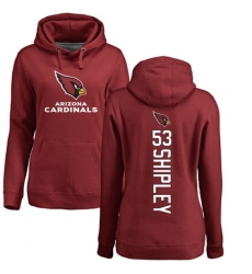NFL Women's Nike Arizona Cardinals #53 A.Q. Shipley Maroon Backer Pullover Hoodie