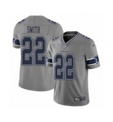 Women's Dallas Cowboys #22 Emmitt Smith Limited Gray Inverted Legend Football Jersey