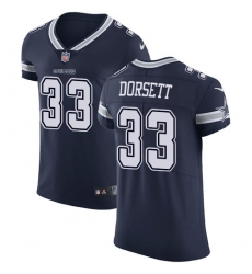 Men's Nike Dallas Cowboys #33 Tony Dorsett Navy Blue Team Color Vapor Untouchable Elite Player NFL Jersey