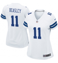 Women's Nike Dallas Cowboys #11 Cole Beasley Game White NFL Jersey