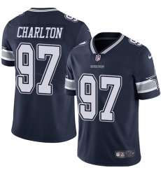 Youth Nike Dallas Cowboys #97 Taco Charlton Navy Blue Team Color Vapor Untouchable Limited Player NFL Jersey
