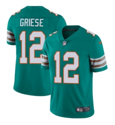 Men's Nike Miami Dolphins #12 Bob Griese Aqua Green Alternate Vapor Untouchable Limited Player NFL Jersey