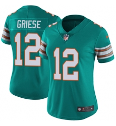 Women's Nike Miami Dolphins #12 Bob Griese Elite Aqua Green Alternate NFL Jersey