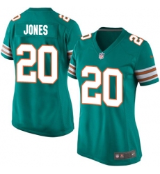 Women's Nike Miami Dolphins #20 Reshad Jones Game Aqua Green Alternate NFL Jersey