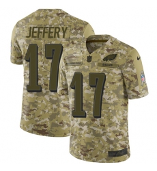 Men's Nike Philadelphia Eagles #17 Alshon Jeffery Limited Camo 2018 Salute to Service NFL Jersey
