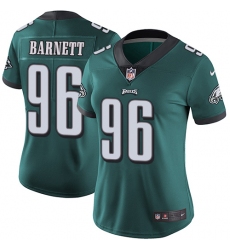 Women's Nike Philadelphia Eagles #96 Derek Barnett Midnight Green Team Color Vapor Untouchable Limited Player NFL Jersey