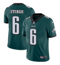 Men's Nike Philadelphia Eagles #6 Caleb Sturgis Midnight Green Team Color Vapor Untouchable Limited Player NFL Jersey