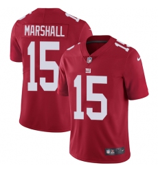 Men's Nike New York Giants #15 Brandon Marshall Red Alternate Vapor Untouchable Limited Player NFL Jersey