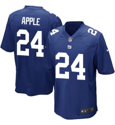 Men's Nike New York Giants #24 Eli Apple Game Royal Blue Team Color NFL Jersey