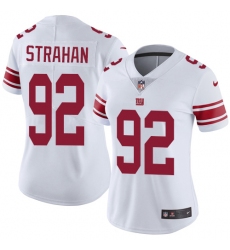 Women's Nike New York Giants #92 Michael Strahan White Vapor Untouchable Limited Player NFL Jersey