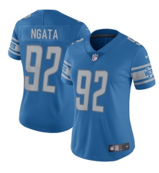 Women's Nike Detroit Lions #92 Haloti Ngata Limited Light Blue Team Color Vapor Untouchable NFL Jersey
