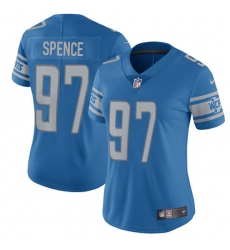 Women's Nike Detroit Lions #97 Akeem Spence Limited Light Blue Team Color Vapor Untouchable NFL Jersey