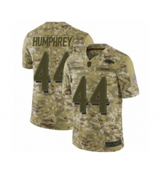 Men's Baltimore Ravens #44 Marlon Humphrey Limited Camo 2018 Salute to Service Football Jersey