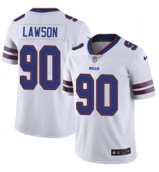 Men's Nike Buffalo Bills #90 Shaq Lawson White Vapor Untouchable Limited Player NFL Jersey