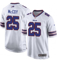 Men's Nike Buffalo Bills #25 LeSean McCoy Game White NFL Jersey
