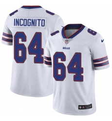 Youth Nike Buffalo Bills #64 Richie Incognito White Vapor Untouchable Limited Player NFL Jersey