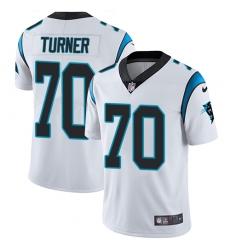 Men's Nike Carolina Panthers #70 Trai Turner White Vapor Untouchable Limited Player NFL Jersey