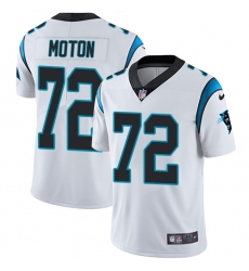 Youth Nike Carolina Panthers #72 Taylor Moton White Vapor Untouchable Limited Player NFL Jersey