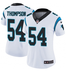 Women's Nike Carolina Panthers #54 Shaq Thompson White Vapor Untouchable Limited Player NFL Jersey