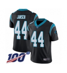 Men's Carolina Panthers #44 J.J. Jansen Black Team Color Vapor Untouchable Limited Player 100th Season Football Jersey
