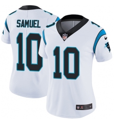 Women's Nike Carolina Panthers #10 Curtis Samuel White Vapor Untouchable Limited Player NFL Jersey
