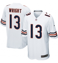 Men's Nike Chicago Bears #13 Kendall Wright Game White NFL Jersey