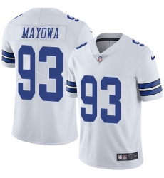 Youth Nike Dallas Cowboys #93 Benson Mayowa White Vapor Untouchable Limited Player NFL Jersey
